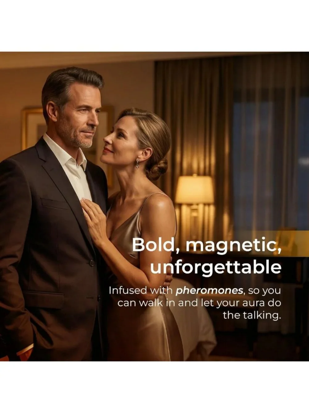Travel Size Pheromone Cologne for Men - Long-Lasting Oil-Based Perfume, Amber